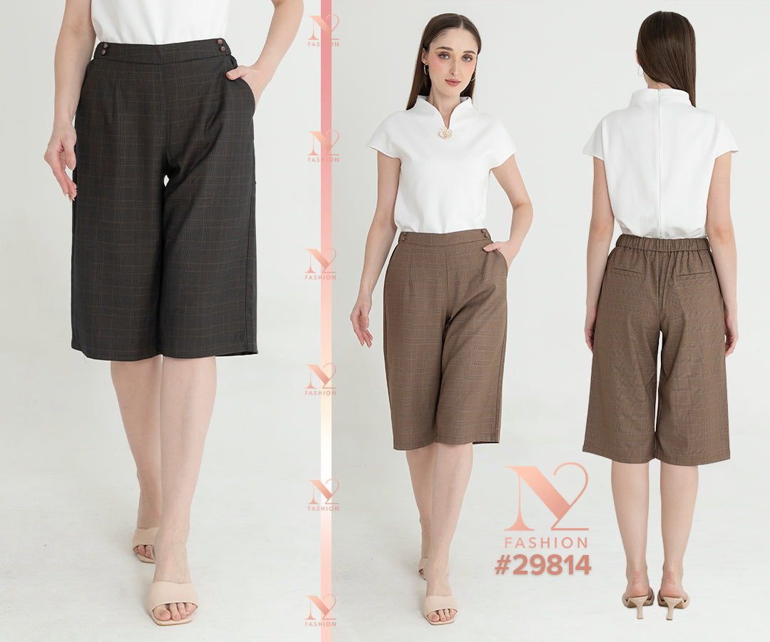 Cotton Culottes Pants 29814