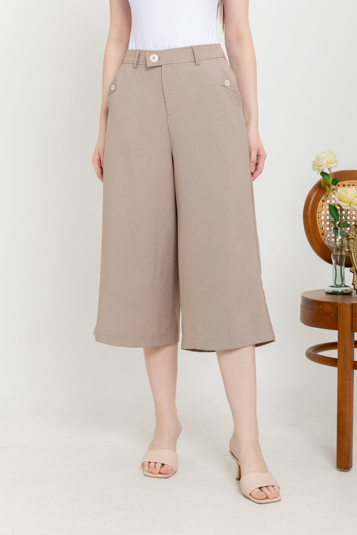 Cotton Culottes Pants n553