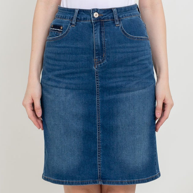 Skirt Dark Blue Jeans s428
