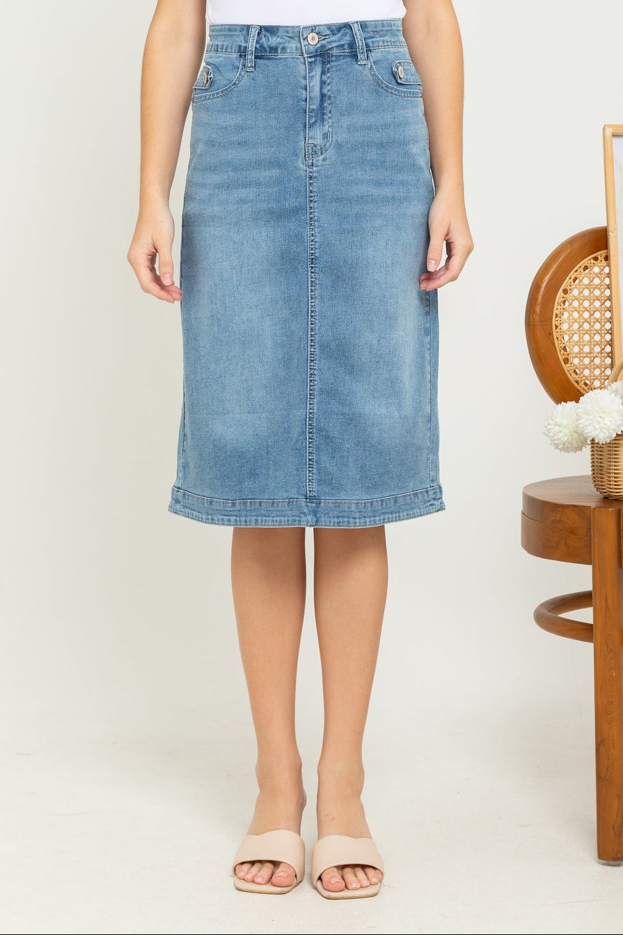 Skirt Light Blue Jeans s427