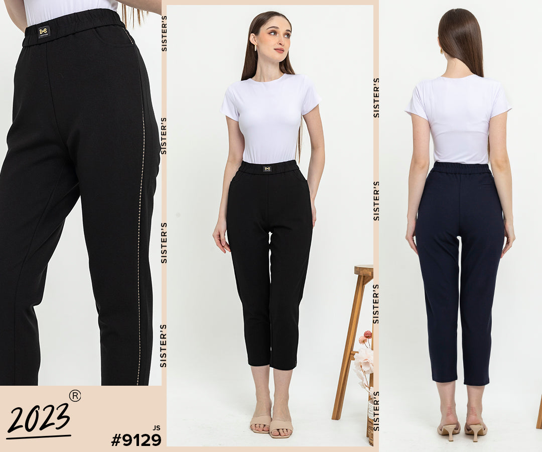 Combed Cotton Cropped Pants 9129
