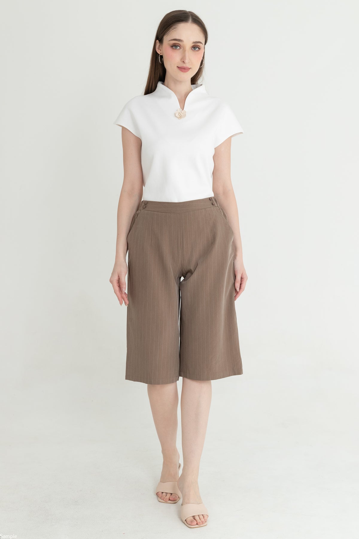 Cotton Culottes Pants 29813