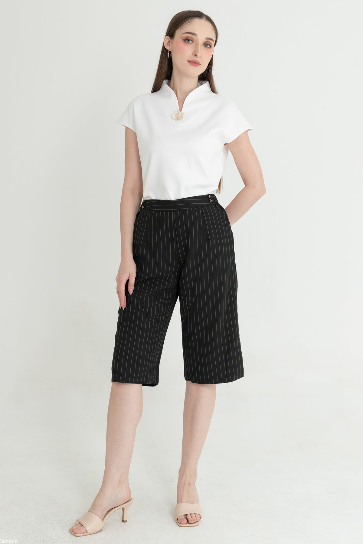 Cotton Culottes Pants 29813