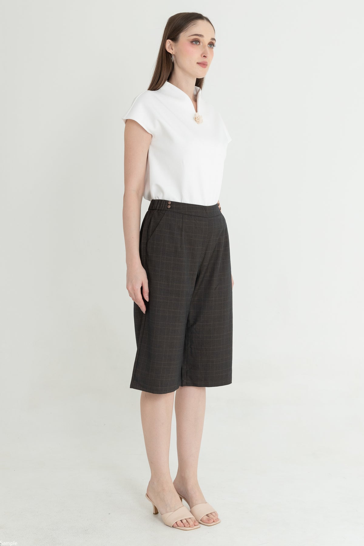 Cotton Culottes Pants 29814