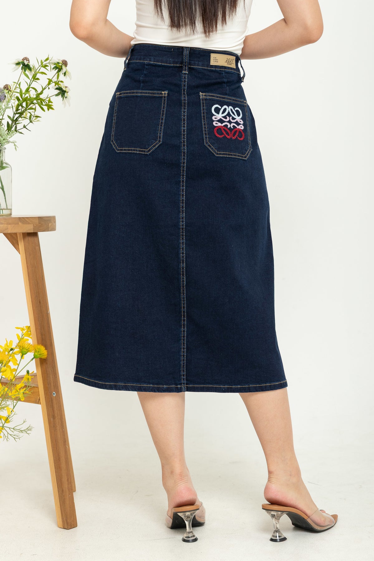 Skirt Dark Blue Jeans s384