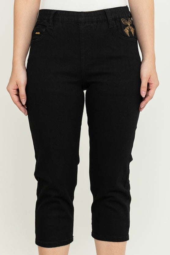 Capri Black Jeans s388