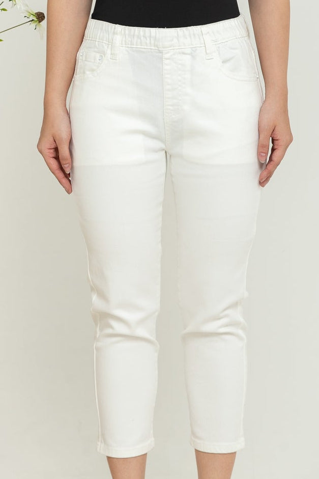 Capri White Jeans s373