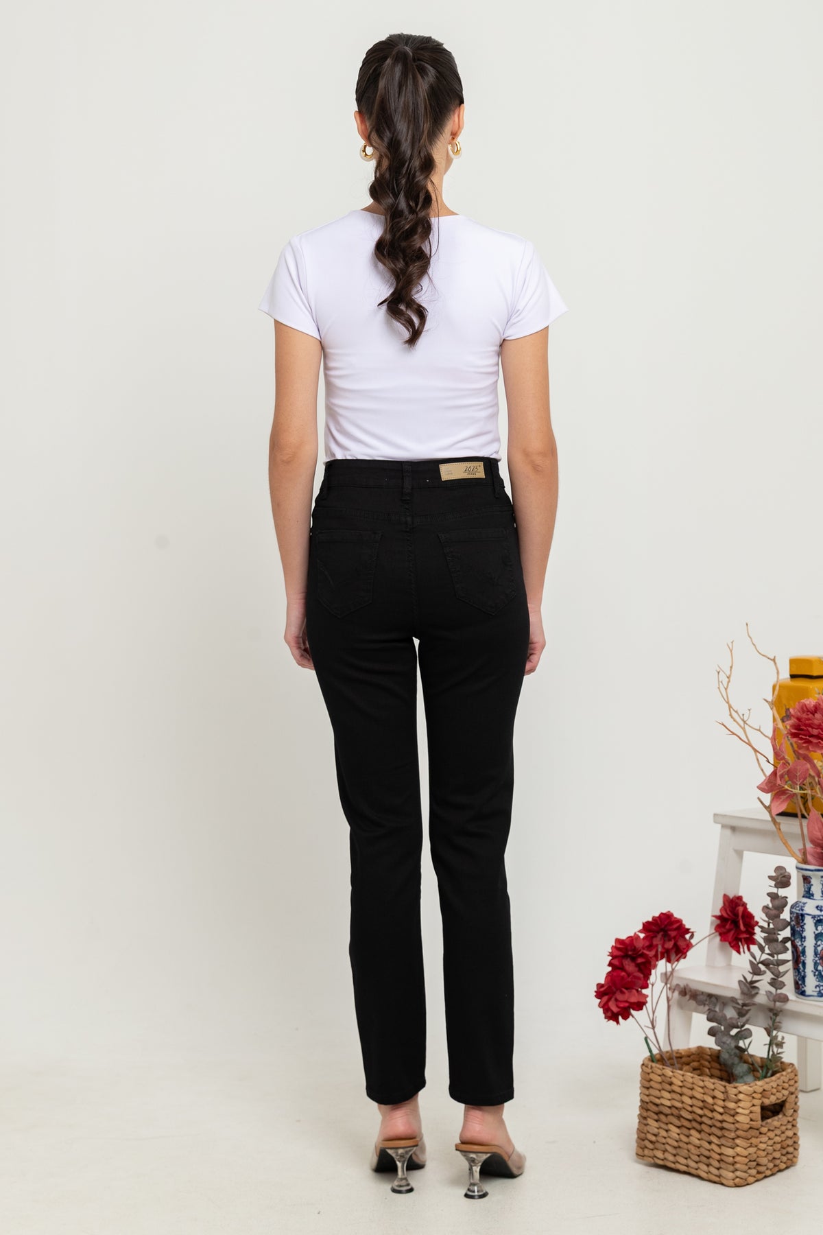 Slim Black Jeans c156