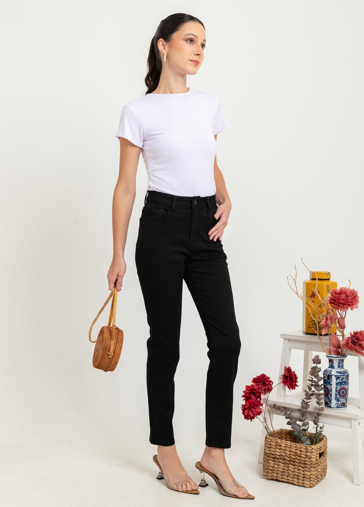 Slim Black Jeans c156