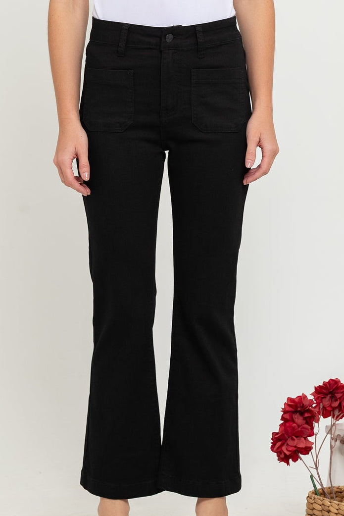 Flare Black Jeans c151