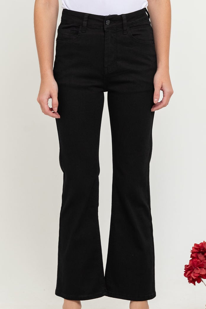 Flare Black Jeans c157
