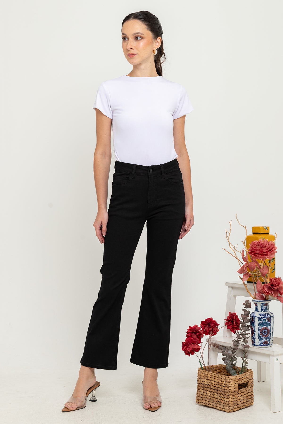 Flare Black Jeans c157