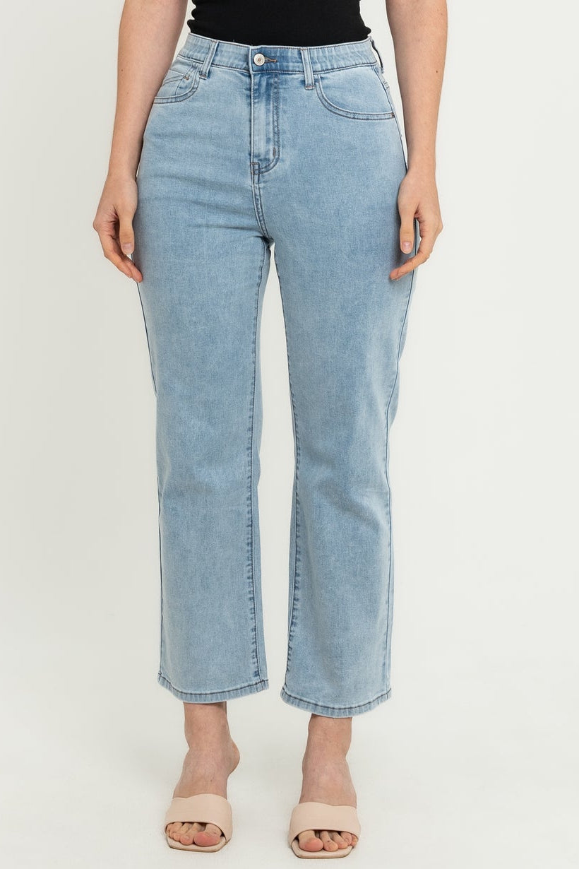 Wide Leg Light Blue Jeans s452