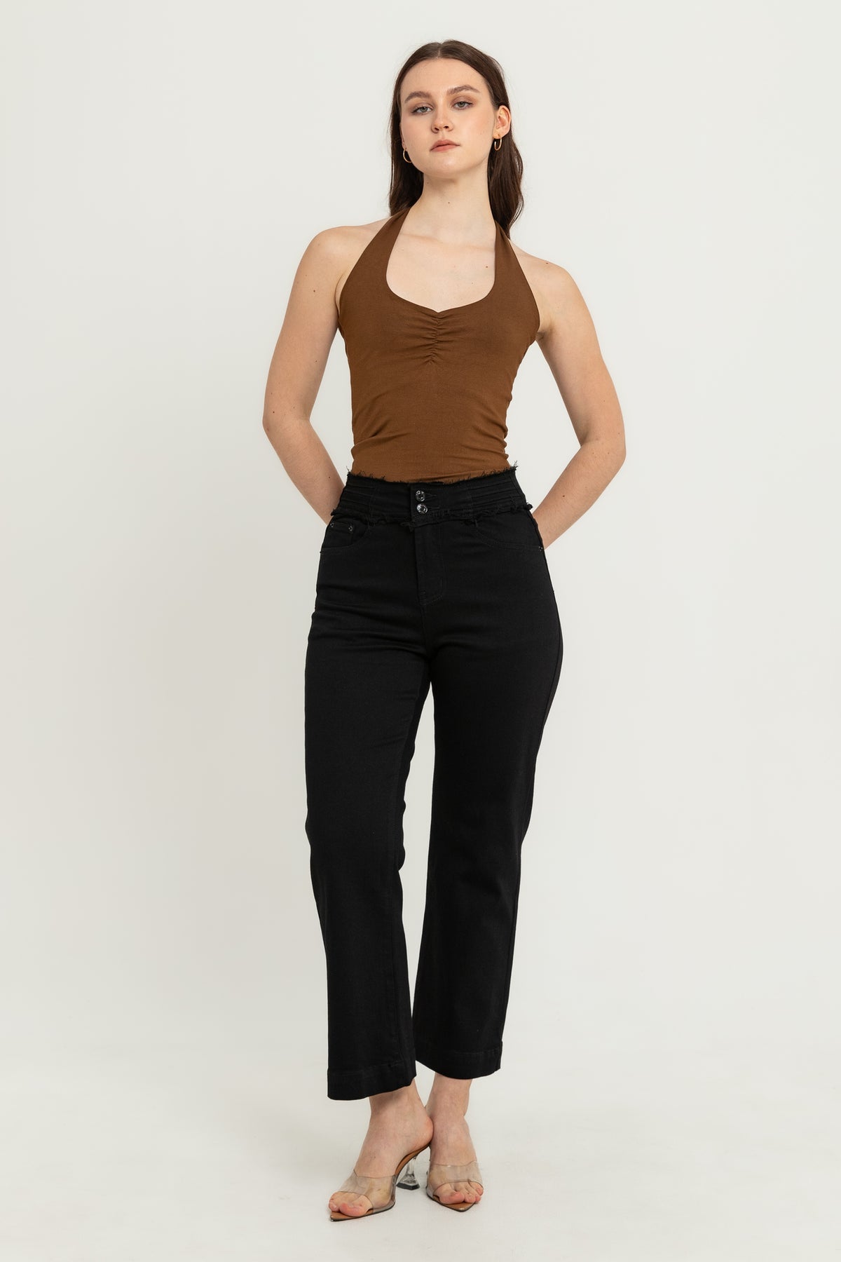 Straight Black Jeans s469