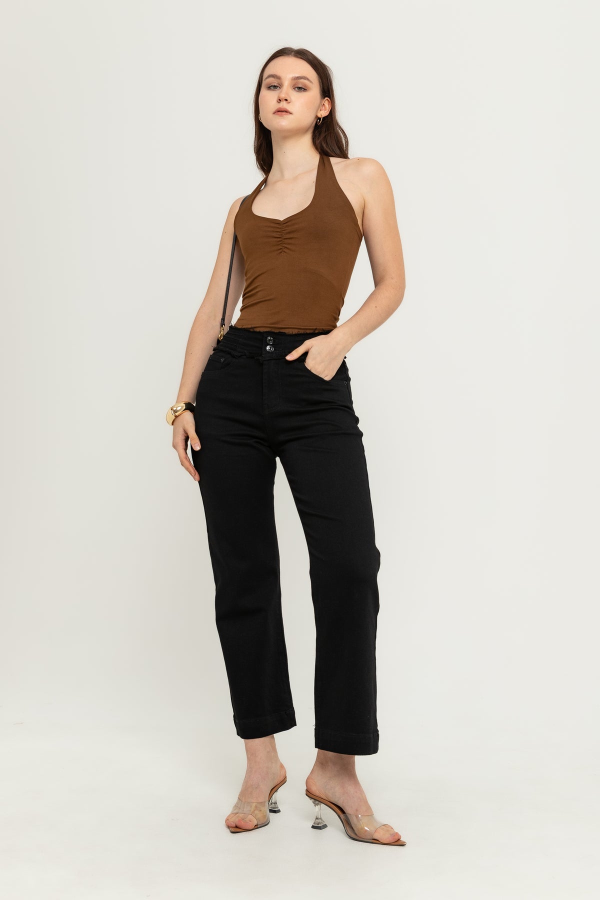 Straight Black Jeans s469