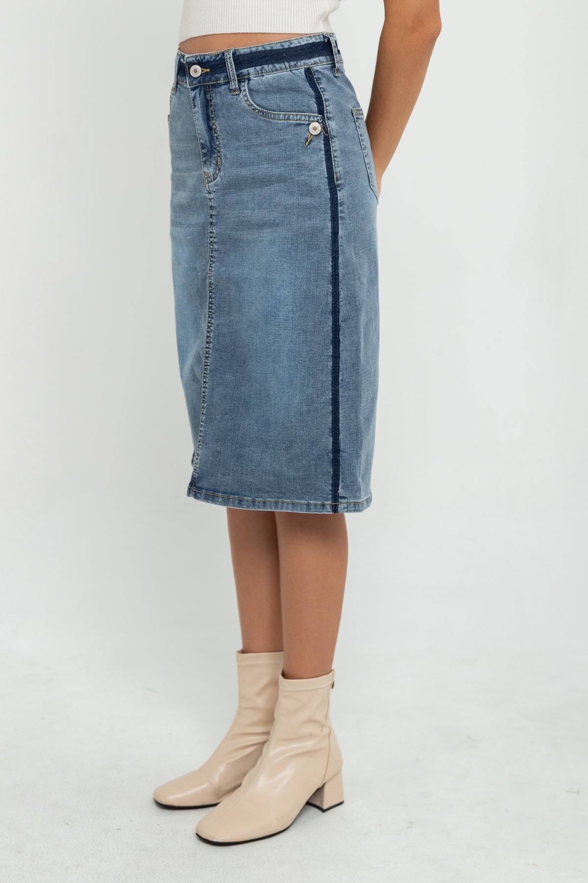Skirt Blue Jeans c163
