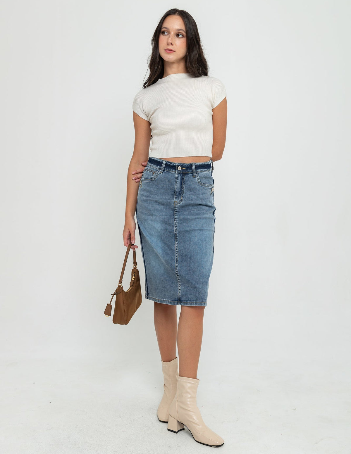 Skirt Blue Jeans c163