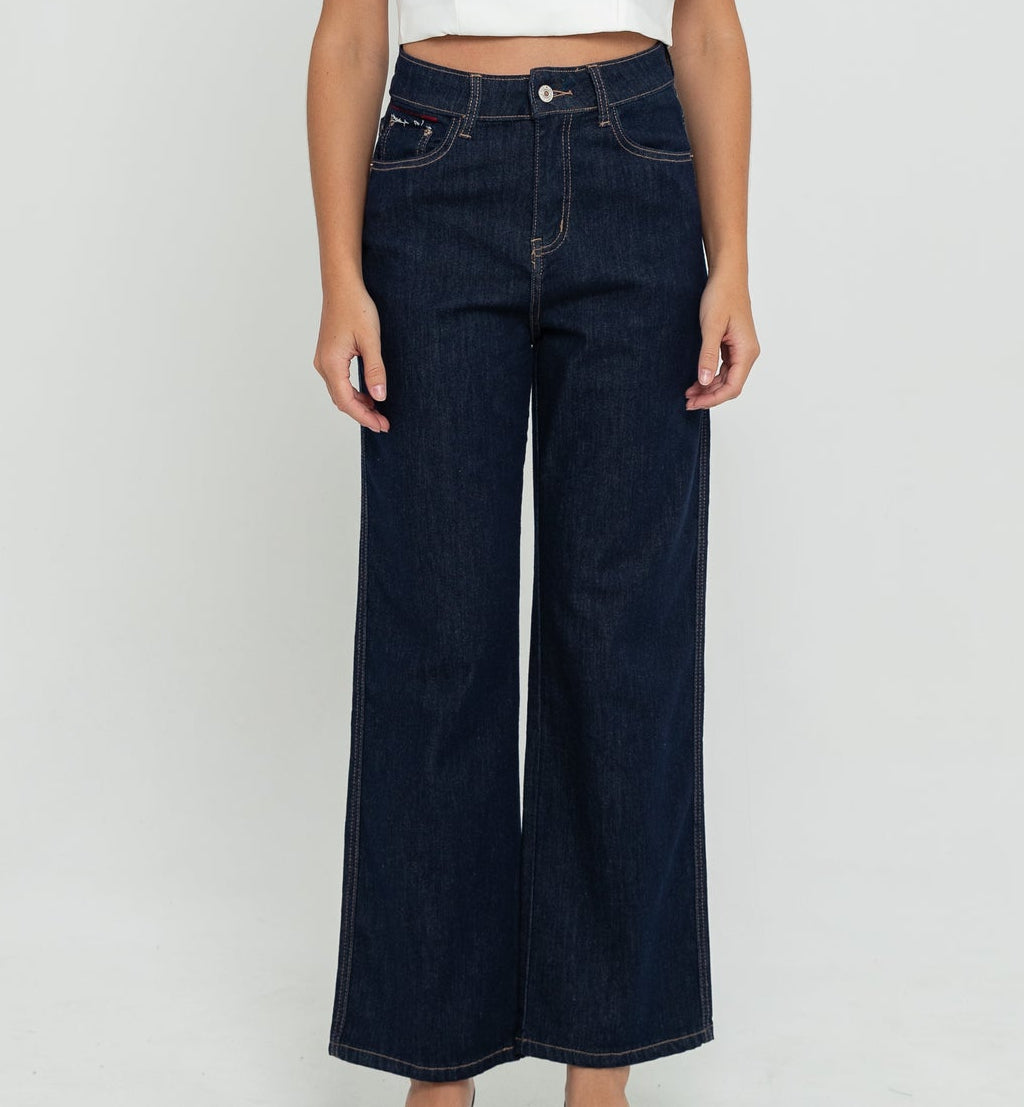 Wide Leg Dark Blue Jeans s450