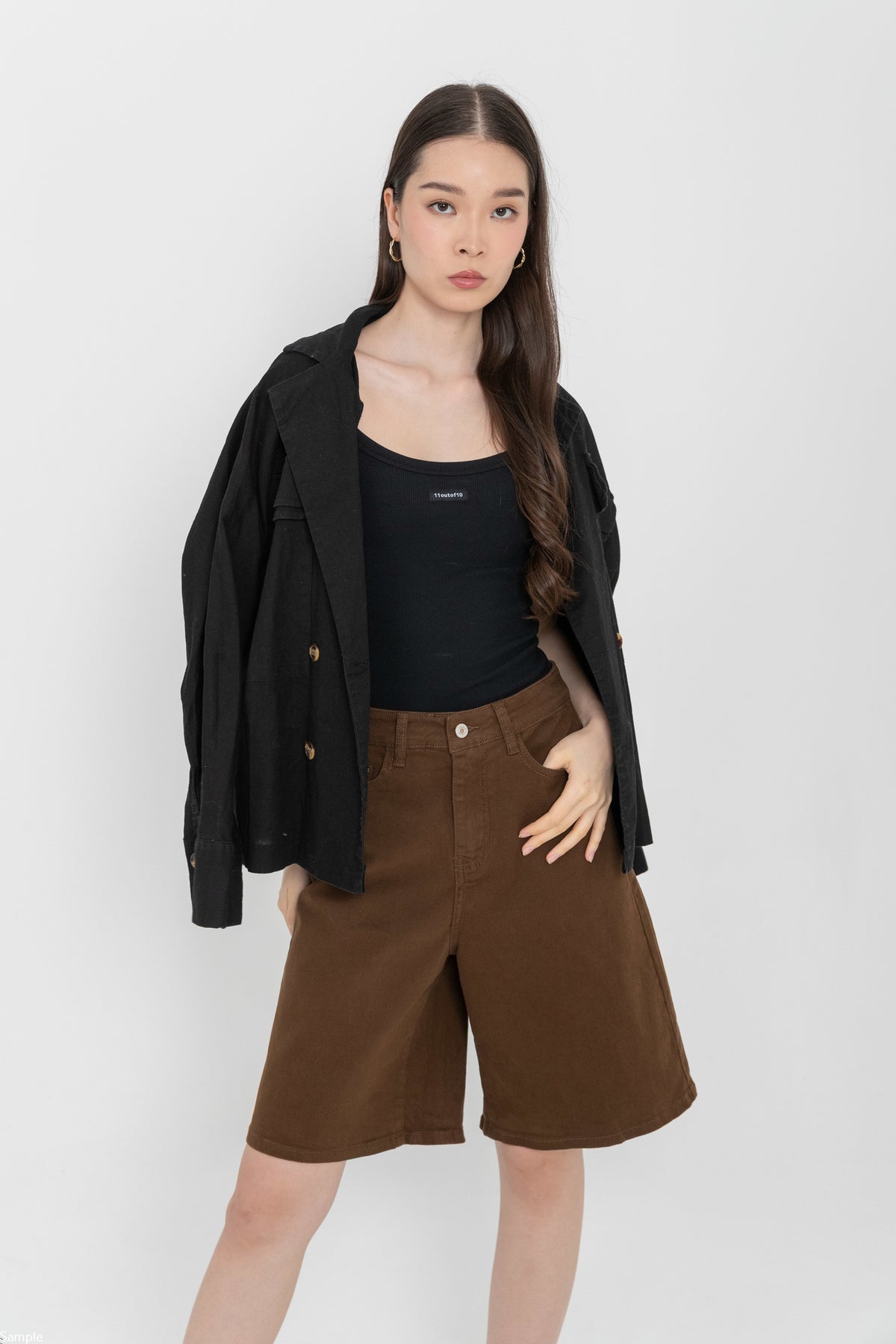 Jorts Brown Jeans c189