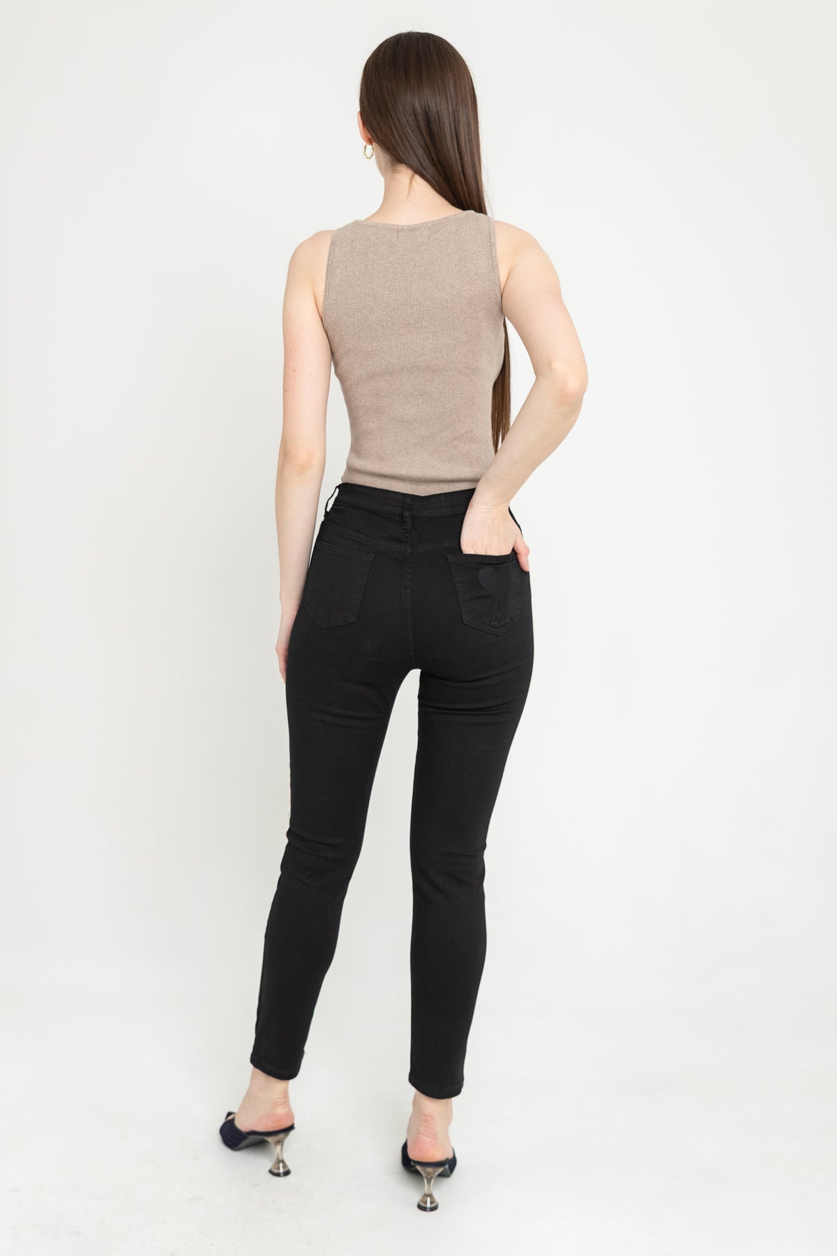 Slim Black Jeans s440