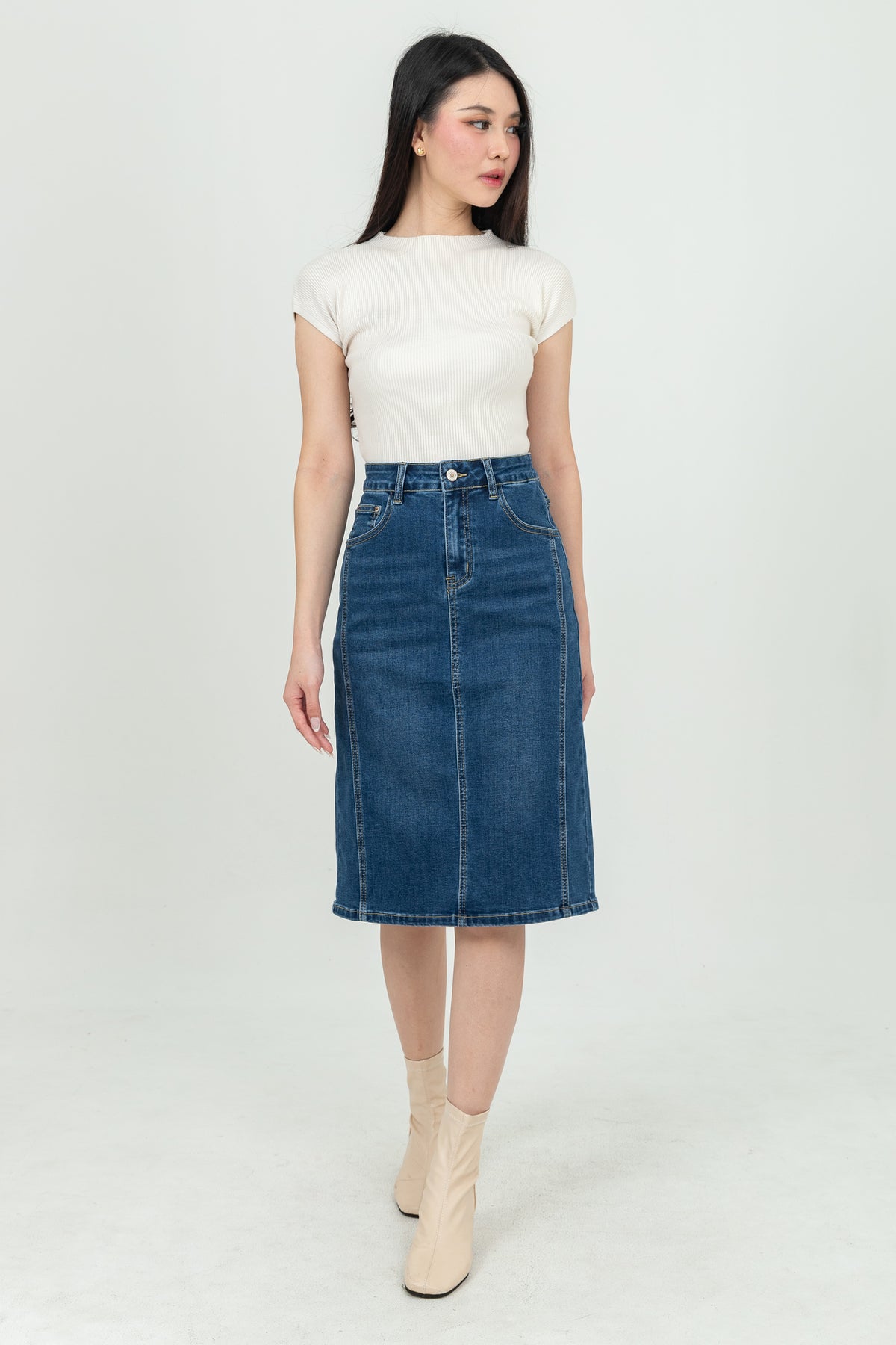 Skirt Dark Blue Jeans c172