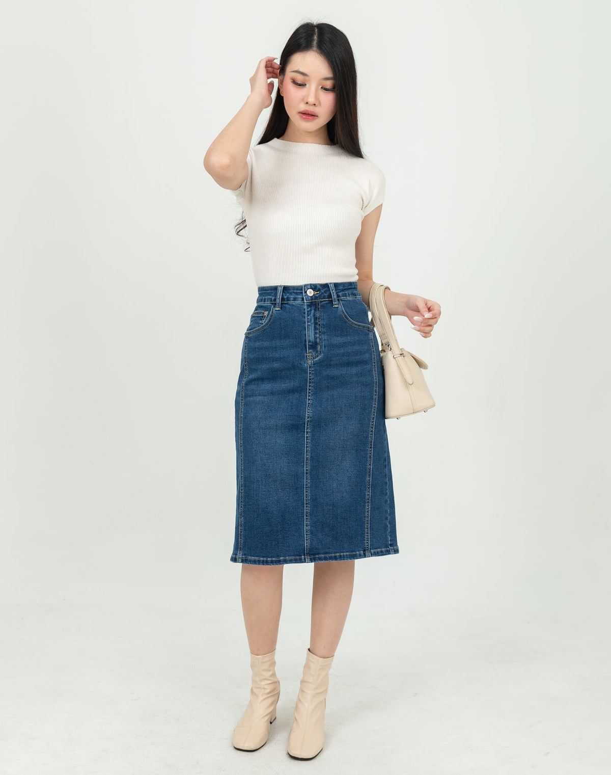 Skirt Dark Blue Jeans c172