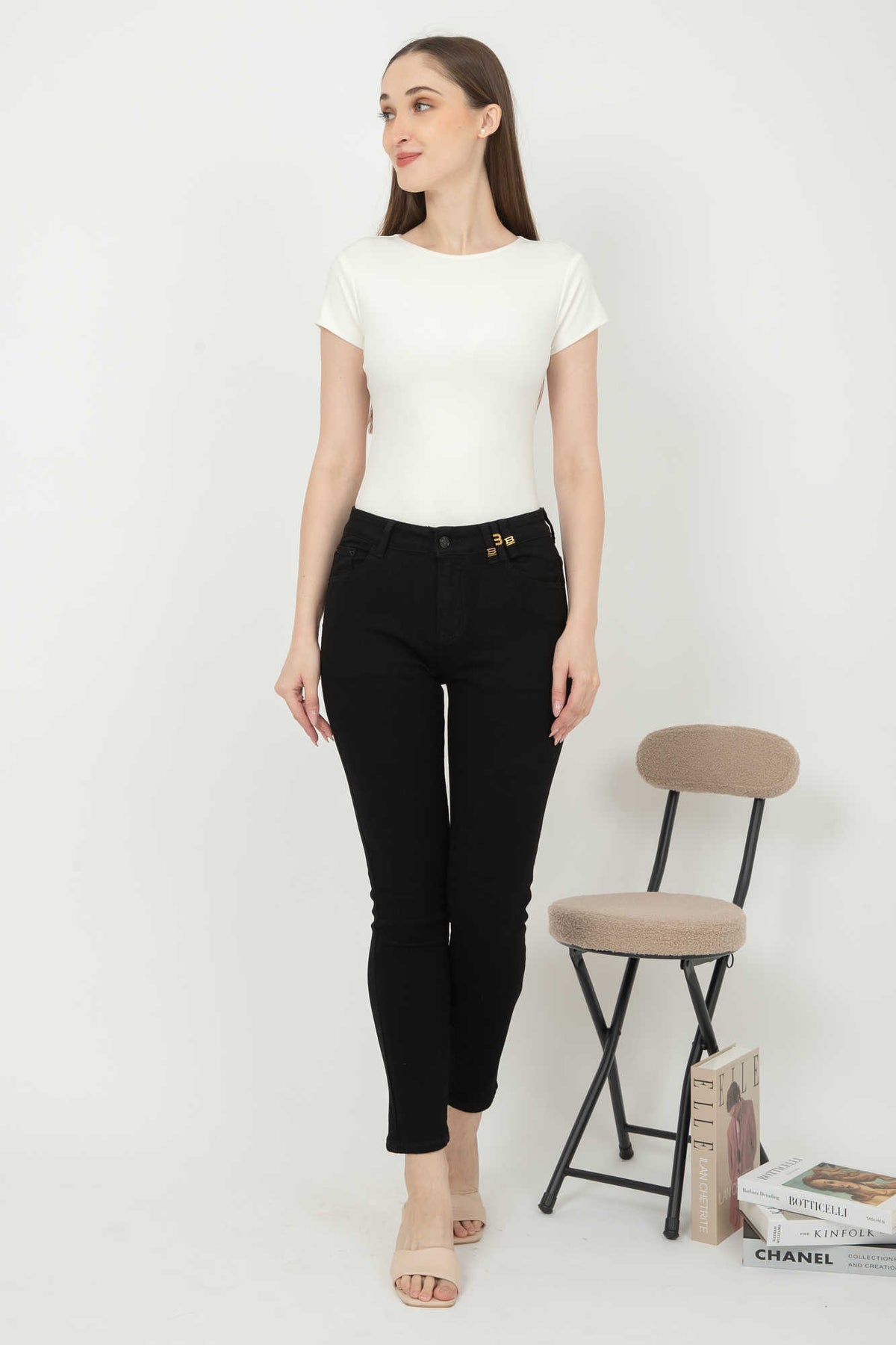 Slim Black Jeans s315