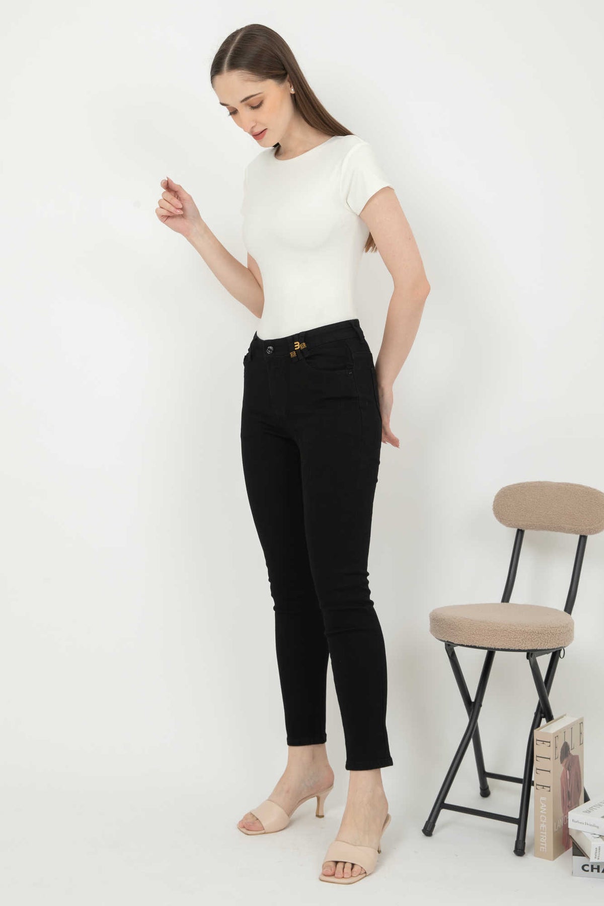 Slim Black Jeans s315