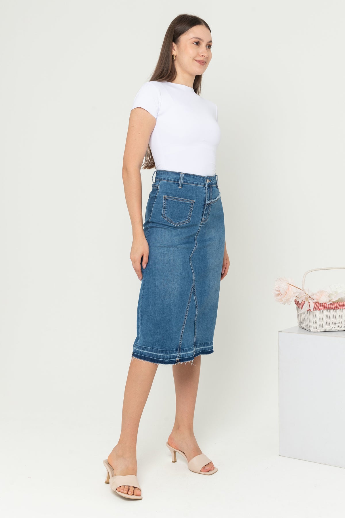 Skirt Blue Jeans s349