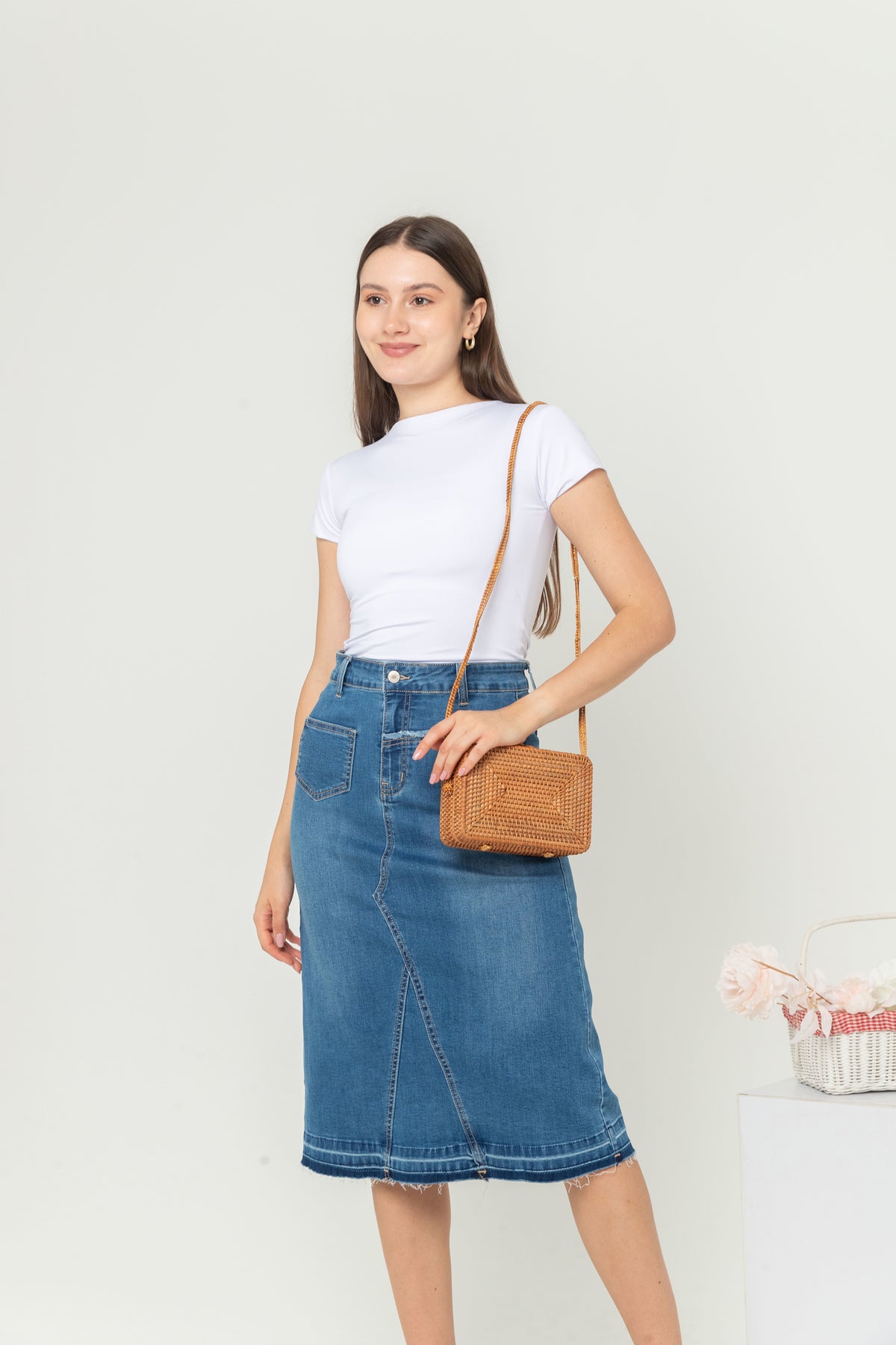 Skirt Blue Jeans s349