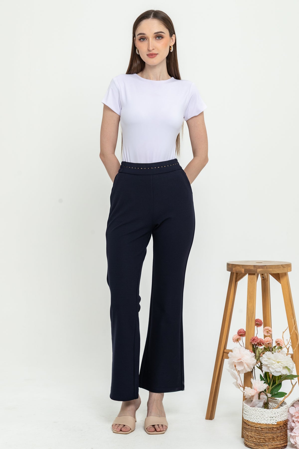 Combed Cotton Long Pants 9148