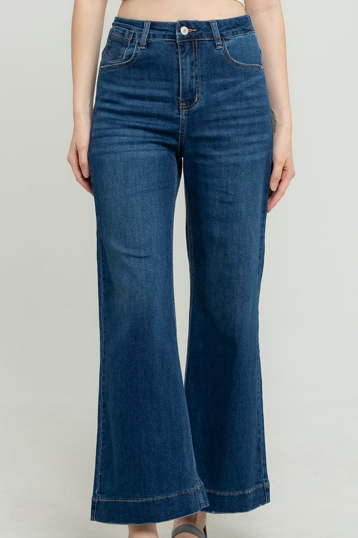 Flare Dark Blue Jeans c186