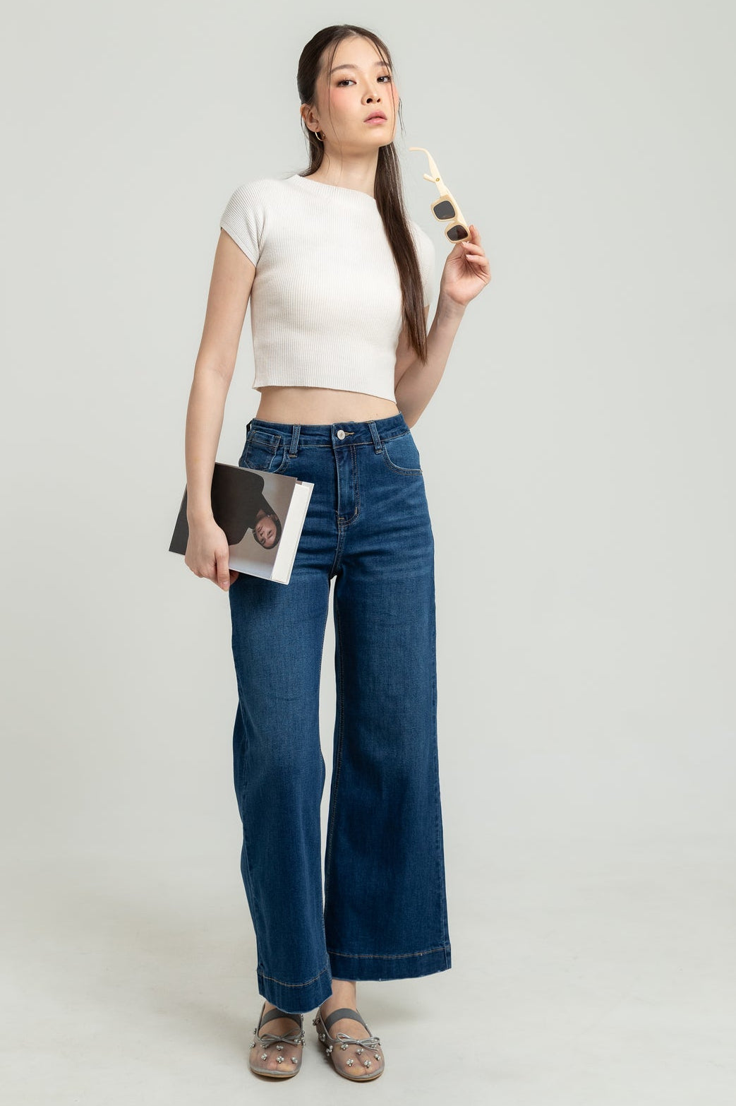 Flare Dark Blue Jeans c186