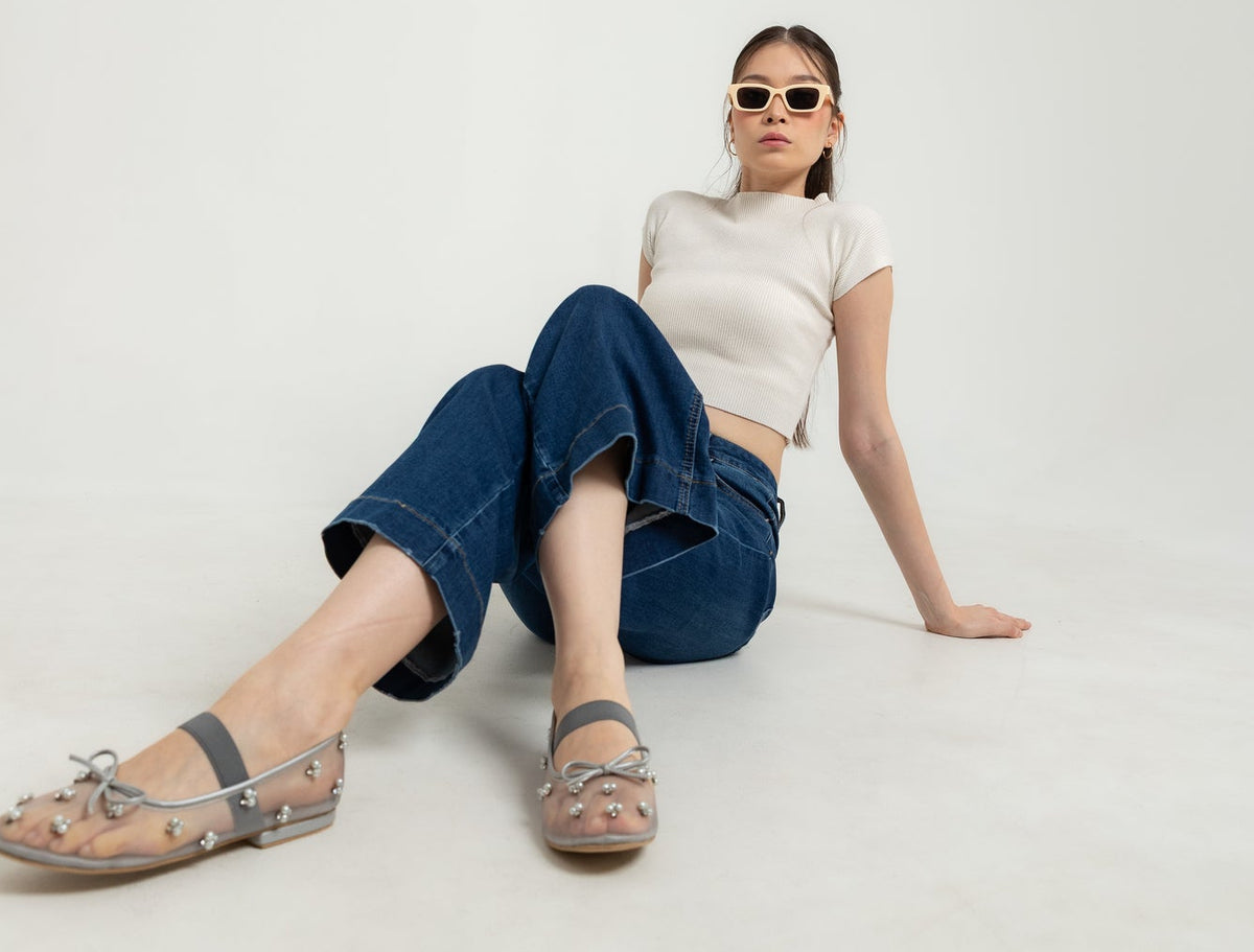 Flare Dark Blue Jeans c186