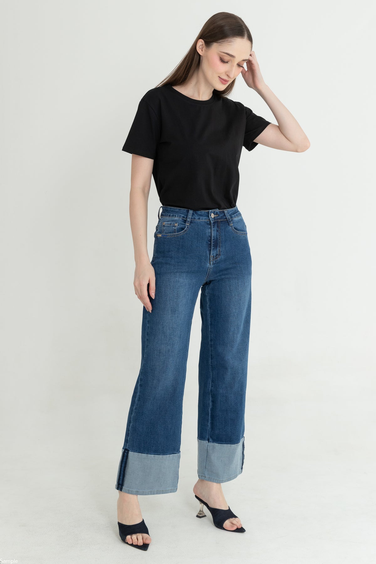 Wide Leg Light Jeans c200
