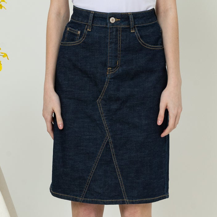 Skirt Dark Blue Jeans s406
