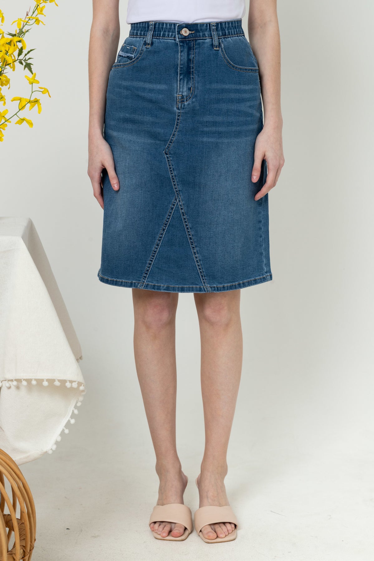Skirt Blue Jeans s419