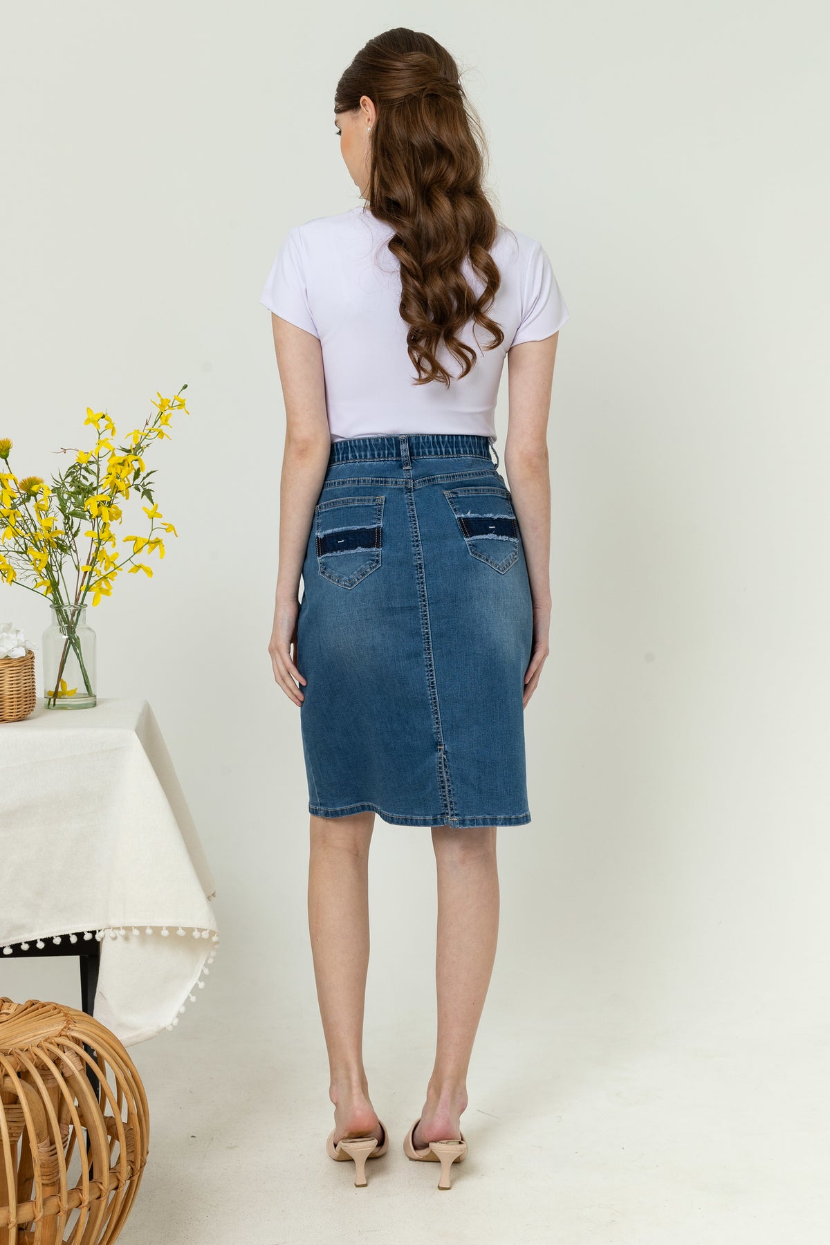 Skirt Blue Jeans s419