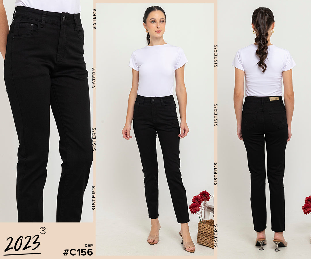 Slim Black Jeans c156