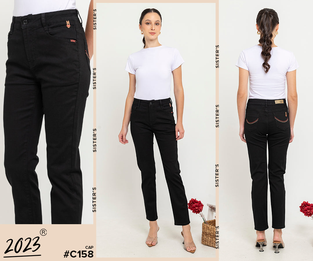 Slim Black Jeans c158