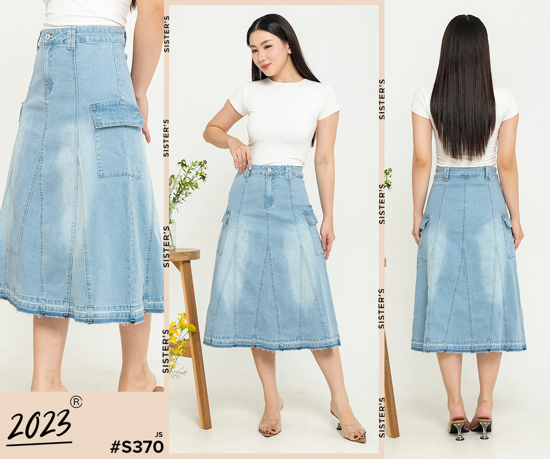 Skirt Light Blue Jeans s370
