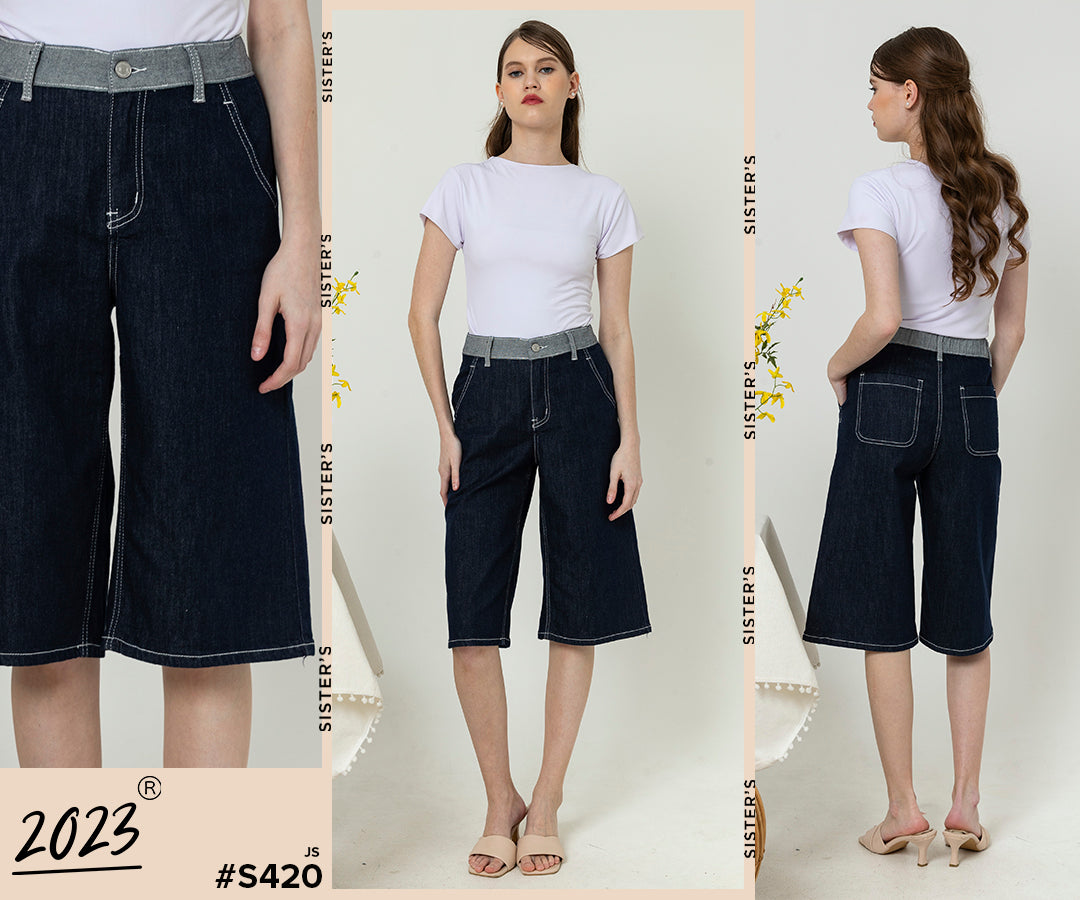 Jorts Dark Blue Jeans s420