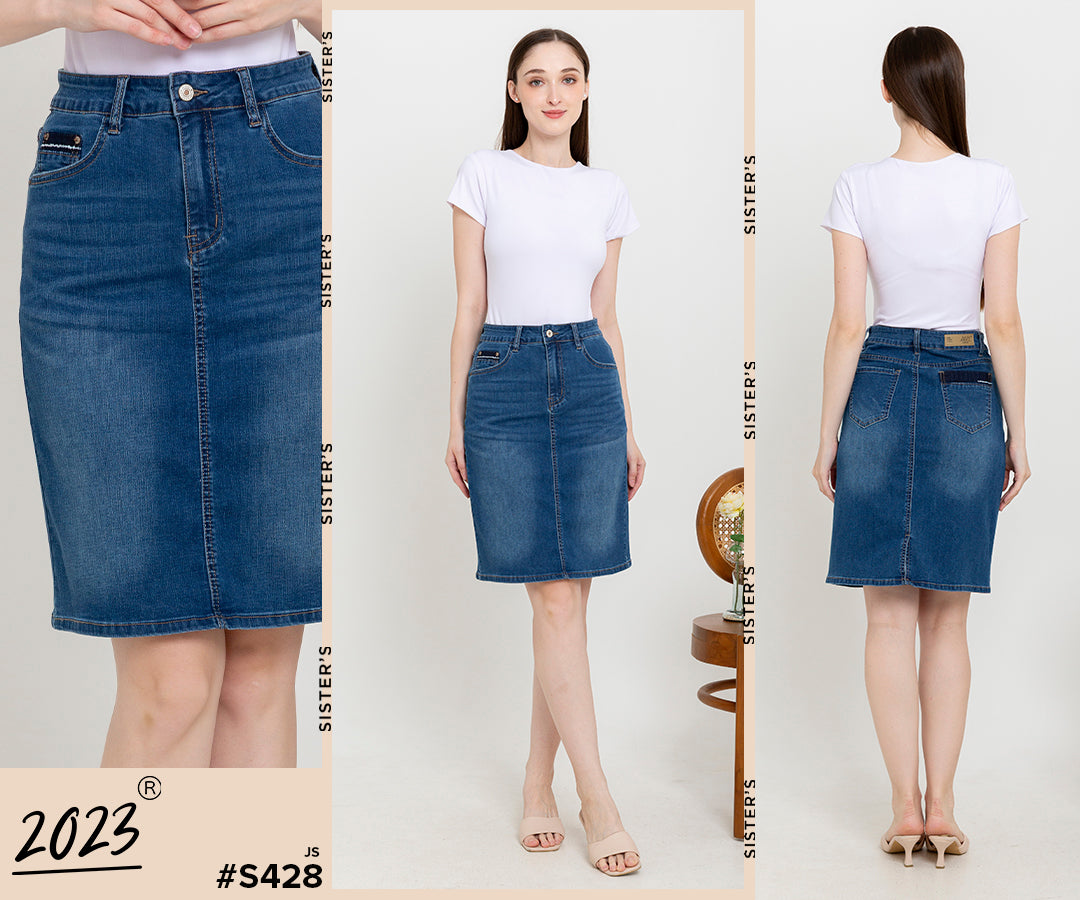 Skirt Dark Blue Jeans s428