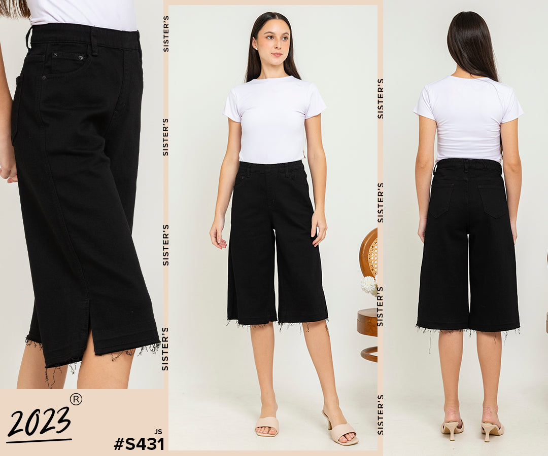 Jorts Black Jeans s431