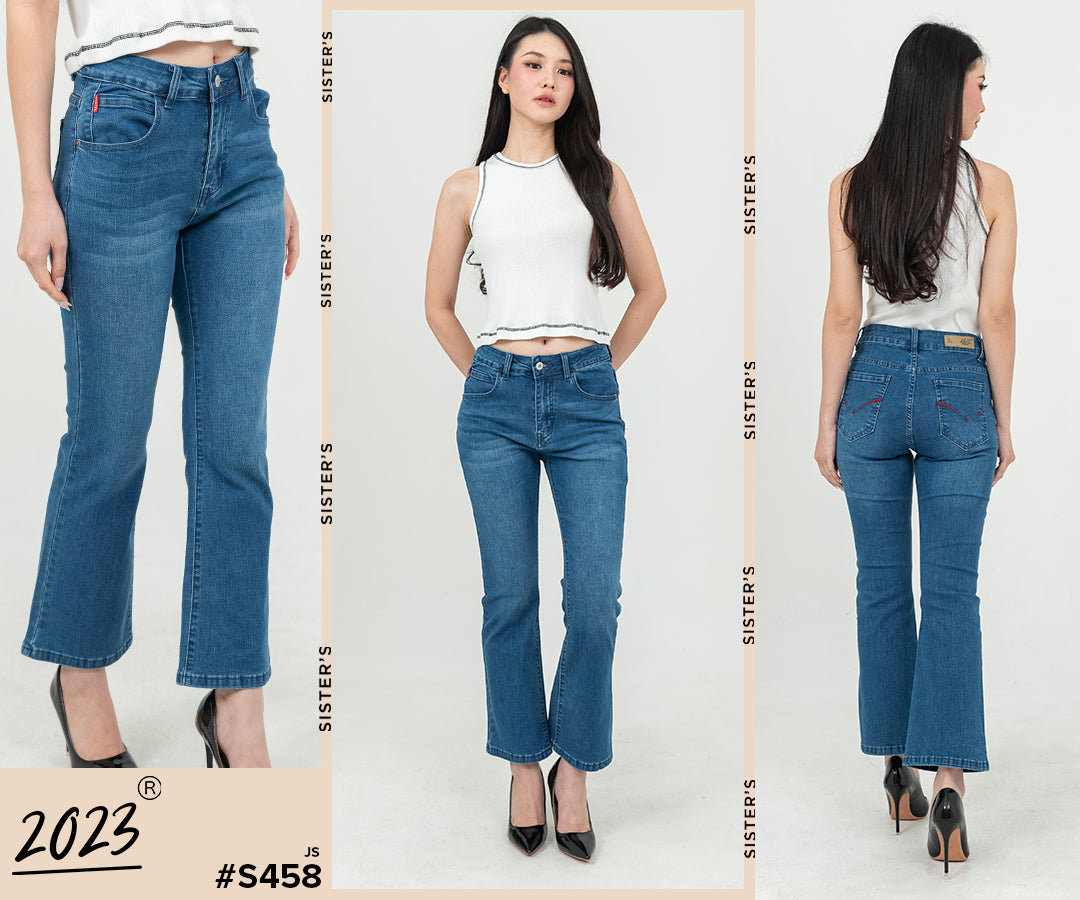 Flare Dark Blue Jeans s458