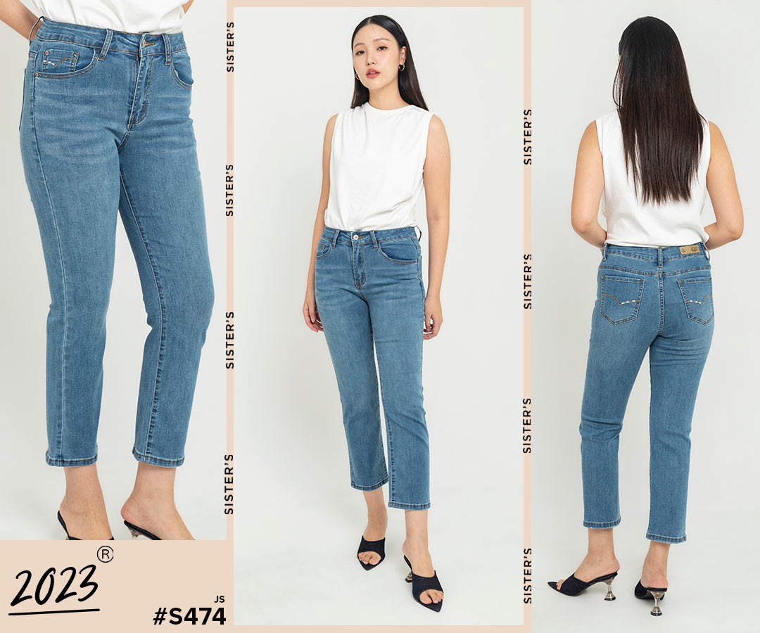Slim Light Blue Jeans s474