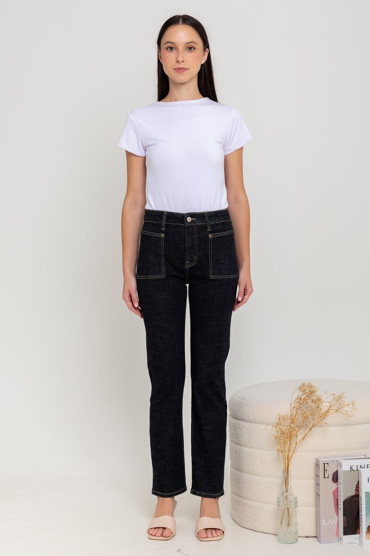 Slim Black Jeans c132