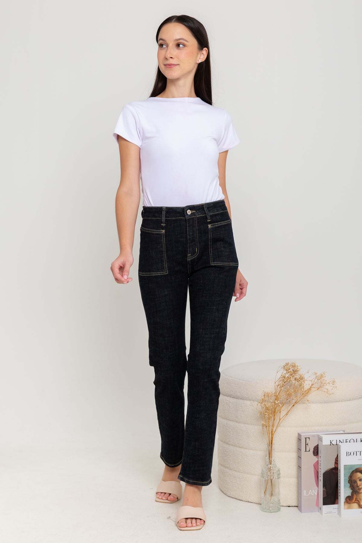 Slim Black Jeans c132