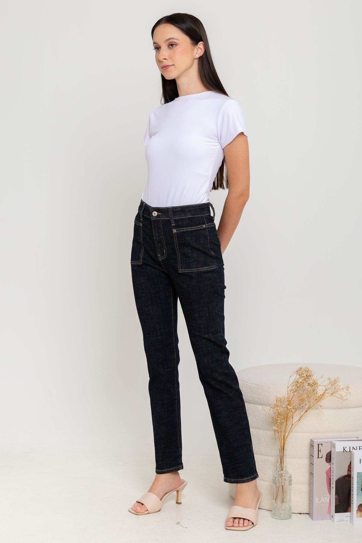 Slim Black Jeans c132