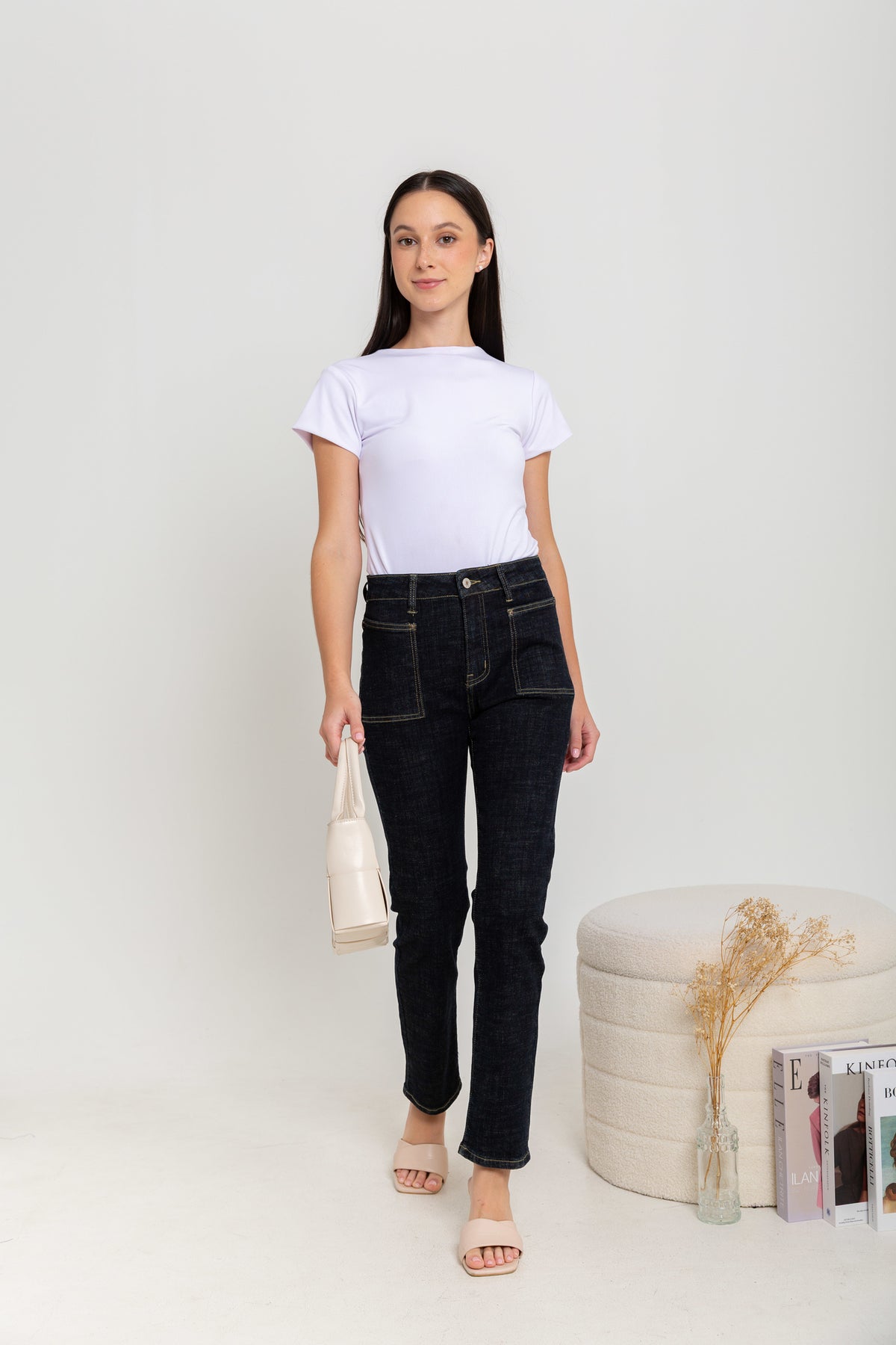 Slim Black Jeans c132
